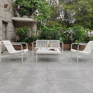 Mobilier d'extérieur simple en alliage d'aluminium <span class=keywords><strong>blanc</strong></span> Cour Balcon en plein air Accoudoir Canapé Ensemble <span class=keywords><strong>de</strong></span> canapés pastoraux - Product Image 1