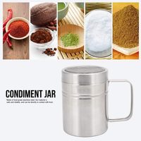 Distributeur de sucre de cacao en acier inoxydable maille drague pour glaçage Shaker Duster pot pour chocolat farine poudre herbes et épices outils