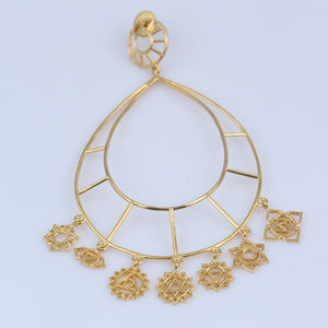 ต่างหูระย้าทรงหยดน้ำสีเงิน925สไตล์โบราณพร้อมชุบทองสีเหลืองเสน่ห์ดั้งเดิมของชาวชาติพันธุ์สำหรับงานแต่งงาน - Product Image 3