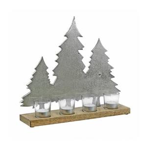 Ensemble de 3 décorations de noël en métal arbre de noël table pour la décoration de la maison arbre galvanisé pour la décoration de la maison - Product Image 2