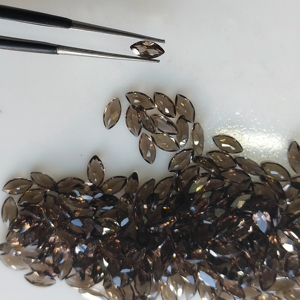 Cuarzo Ahumado Natural, Corte Marquesa de 6x3 mm, Piedra Preciosa Suelta de la Mejor Calidad para la Fabricación de Joyas - Product Image 1