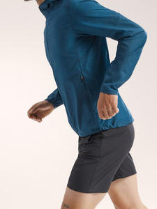 Veste coupe-vent tendance à capuche imperméable à fermeture éclair pour homme, tissu doux et chaud, coupe moderne, vêtements de voyage coupe-vent - Product Image 3