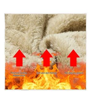 Pantalon de survêtement en polaire épais pour femme, imperméable, 100% coton, vêtement thermique, coupe-vent, logo vintage, taille chaude, Bayer - Product Image 2