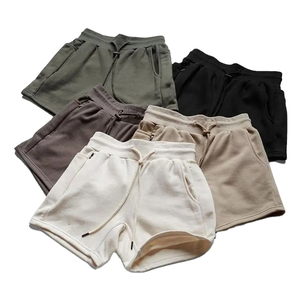 กางเกงขาสั้นออกกำลังกายผ้าฝ้าย100% สำหรับผู้ชายกระเป๋าออกกำลังกายผ้าใยสังเคราะห์ออกแบบได้ตามต้องการ - Product Image 6