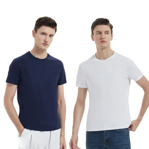 Camisetas en blanco Camiseta deportiva informal de cuello redondo Camiseta de secado rápido con protección solar para hombres - Product Image 4