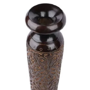 Florero alto hecho a mano de madera Florero largo rústico Florero de madera Decoración elegante para el hogar Oficina Sheeshamwood decoración del hogar - Product Image 1