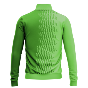 Sweat-shirt à col montant 1/4 zippé pour homme personnalisable, en molleton uni, teinture unie, impression personnalisée, broderie, vêtements de sport - Product Image 4