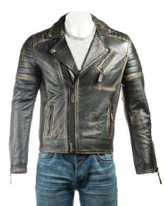 Top Design 100% Veste d'hiver à manches longues et à col montant en cuir de haute qualité pour hommes Design personnalisé disponible à un prix raisonnable - Product Image 2