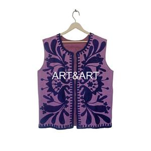 Traditionnel indien folklorique ethnique Suzani veste belle main brodé femmes Style bohème gilet gilet pour demoiselles d'honneur - Product Image 2
