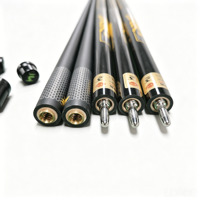 Queue de billard professionnelle PREOAIDR BK3 en bois fendu 1/2 avec joint en alliage d'aluminium, légère, 147 cm, durable, extension de haute qualité