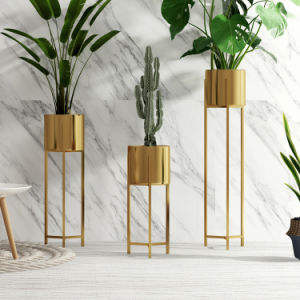 Florero de Metal moderno único Vintage 2022, cantidad a granel de alta calidad, fabricante de compradores comerciales personalizados, jarrón de suelo - Product Image 4