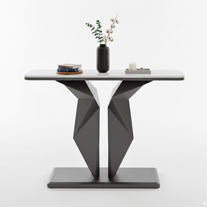 DEAS Modern Minimalist <b>Console</b> <b>Table</b> CST064 120x30x85cm Iron Legs with Stone Top <b>for</b> <b>Entry</b> Villa Living Room Bedroom Hotel - Product Image 2