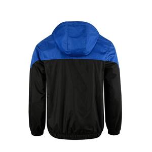 Manteau coupe-vent à capuche tendance pour hommes veste décontractée printemps automne hiver nouveau Colorblock fermeture à glissière mince toile imprimée - Product Image 2