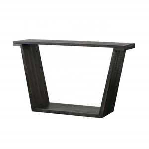 MRS WOODS Table console noire Table d'entrée moderne en bois Console Tables murales minimalistes italiennes modernes - Product Image 1