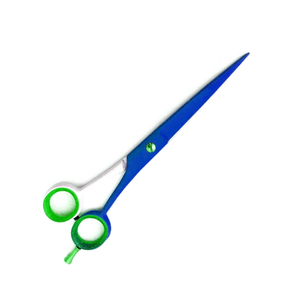 440c ร้านทําผมกรรไกรสแตนเลสสีที่กําหนดเองเคลือบตัดผมตัดผมกรรไกรปรับนิ้ว - Product Image 4