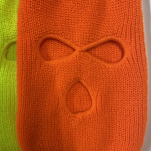 Bonnet de masque de ski de moto à 3 trous en tricot avec broderie de logo personnalisé pour la pêche, le cyclisme, les autres sports de plein air - Product Image 6