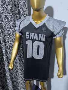 Ensemble d'uniformes de football américain pour enfants, manches courtes avec motif animal, technique de sublimation pour les saisons d'été et d'hiver - Product Image 2