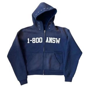 เสื้อฮู้ดดี้สั่งทำ ปักลายเงา หรูหรา ขายดี บริการ OEM แบบกำหนดเอง เสื้อฮู้ดดี้สีตามสั่งสำหรับผู้ชาย - Product Image 4