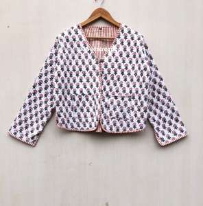 Vestes bohèmes en coton à fleurs, style automne-hiver, veste-manteau streetwear réversible, veste d'été, robe indienne faite à la main - Product Image 1