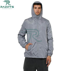 Veste coupe-vent imprimée d'automne pour hommes à coque souple imperméable légère à capuche randonnée respirant Polyester Nylon - Product Image 5