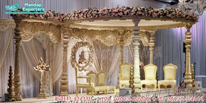 ของตกแต่งงานแต่งงานที่ยิ่งใหญ่สมัยใหม่ damroo vidhi mandap ขายส่งงานมหารานีที่สวยงาม - Product Image 3