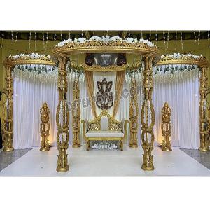 งานแต่งงานสุดหรู ตกแต่งมณฑปไม้ งานแต่งงานแบบมหารานี ตกแต่งมณฑปสีทองแบบราชวงศ์ งานแต่งงานอินเดียสุดอลังการ ตกแต่งมณฑปในสหราชอาณาจักร - Product Image 1