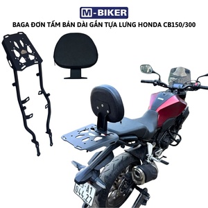 Portaequipajes Trasero con Respaldo y Bolsa Trasera para Motocicletas Honda CB150/CB300 - Product Image 6