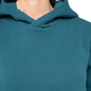 Sudadera con Capucha Extra Grande para Mujer, Lisa, Gruesa, Blanca, Holgada, Larga, de Invierno, Lujosa, de Punto, 100% Algodón, Mangas Largas - Product Image 4