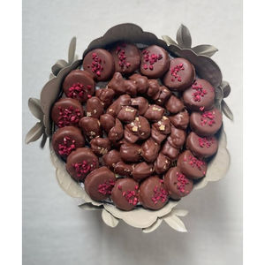 Bol à chocolat en métal de qualité exclusive Bol de service à desserts au chocolat de créateur moderne pour les mariages, les fêtes ou tout événement - Product Image 1