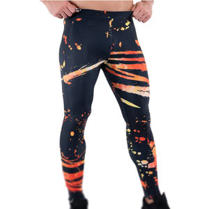 Men's Compression Leggings for Gym and Running Breathable Stretchy and Anti-Chafing Workout <b>Tights</b> for Maximum Performance - Product Image 2