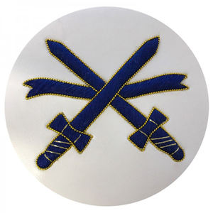 Vente en gros personnalisé nouveau design de feutre brodé à la main style classique insignes maçonniques vente chaude tissu vêtements paillettes - Product Image 5