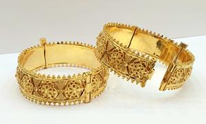 Wholesale 24K <b>Gold</b> Plated Stainless Brass <b>Bracelets</b> Stylish High Quality Fashion Bangles 24K <b>Gold</b> Plated Jewelry - Product Image 4