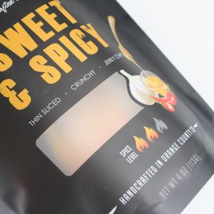 Sachet debout multicouche mat avec fenêtre transparente, fermeture éclair et encoche de déchirure pour l'emballage de produits secs et de snacks – Fabricant au Vietnam - Product Image 5