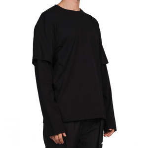 T-shirt pour homme lourd, à manches longues, double couche, T-shirt personnalisé à double couche, nouveau style, T-shirt à manches doubles pour garçons - Product Image 6