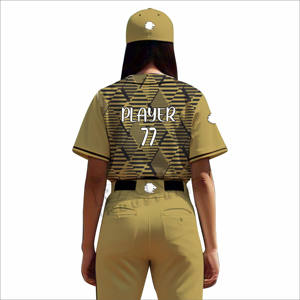 เครื่องแบบซอฟต์บอลแบบมีกระดุมปิดเครื่องแบบซอฟต์บอลสั่งพิมพ์ได้ตามต้องการ - Product Image 2