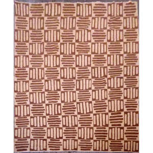 Tapis de Peshawar et de Khotan noué à la main, unique en son genre, 8'2 x 10'1 Pes_Kho_299 - Product Image 1