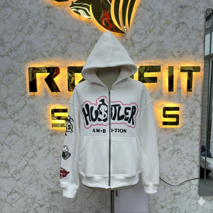 Sudadera con Capucha y Cremallera Edición Deportiva Prefect Cutting, Personaliza con Tu Propio Logotipo, Impresión Puff, Fabricada en Fábrica, Precio Económico, Sudaderas para Hombre - Product Image 4