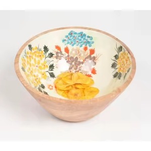 Handcrafted Wooden <b>Bowl</b> Natural Olive Wood <b>Enamel</b> Serving <b>Bowl</b> With Customize Size High Quality - Product Image 6
