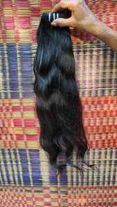 Los mejores precios al por mayor en el cabello Virgen del templo indio de 24 "de la India, extensiones de cabello humano natural sin procesar - Product Image 3