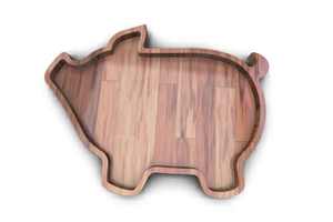 Diseño moderno CNC corte madera plato para servir comida bandeja de aperitivos archivo vectorial en DXF SVG para servir y almacenamiento - Product Image 4