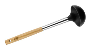 Louche de service en bois et acier inoxydable de 35 cm. (Bra A194008) - Product Image 1