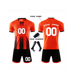 Camiseta de fútbol de alta calidad personalizable con nombre y número, camisetas de fútbol para nuevos estudiantes, adecuadas para competiciones de equipos - Product Image 2