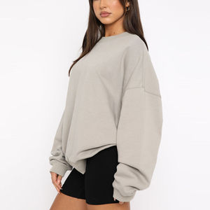 Casual Drop Shoulder 2025 personalizado de talla grande sudaderas con capucha y sudaderas para mujer ropa de calle personalizada para mujer - Product Image 2