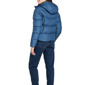 เสื้อแจ็คเก็ตขนเป็ดสำหรับผู้ชาย เสื้อโค้ทฤดูหนาวน้ำหนักเบาพิเศษ มีฮู้ด เสื้อพัฟเฟอร์แบบมีซับใน เสื้อโค้ทแบบพับเก็บได้ ระบายอากาศได้ดี สำหรับผู้หญิงและผู้ชาย - Product Image 4