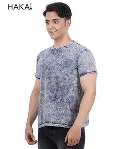 เสื้อยืดคอกลมสไตล์วินเทจสำหรับผู้ชาย ผ้าถักจากฝ้าย 100% เป็นมิตรต่อสิ่งแวดล้อม - Product Image 1