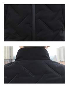 Chaleco Acolchado Ligero de Invierno para Hombre, Estilo Formal, con Cremallera, Transpirable, de Lona, Talla Grande, Ropa Exterior - Product Image 5