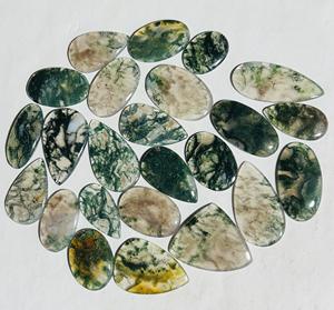 Cabujón de ágata musgo de alta calidad, surtido de piedras preciosas sueltas, forma increíble, tamaño personalizado para hacer joyas, piedra, - Product Image 4