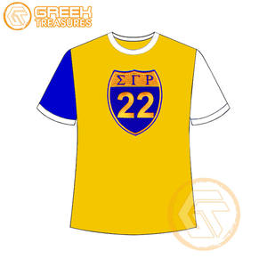 Vente en gros de t-shirt Sigma Gamma Rho pour femmes vêtements de sororité jersey de coton t-shirt respirant de haute qualité vêtements grecs pour femmes - Product Image 1