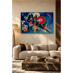 Composition géométrique bleue de Fida Kandinsky, impression sur toile - Product Image 5