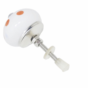 Vente chaude Orange à pois blanc boutons en céramique tiroir industriel armoire poignée tire salon cuisine armoire commode - Product Image 2